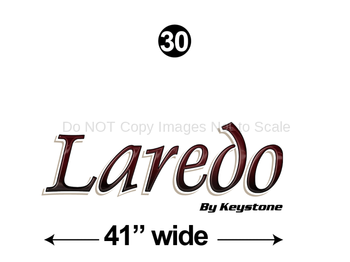 Custom Size Front Laredo Logo (not part of kit)