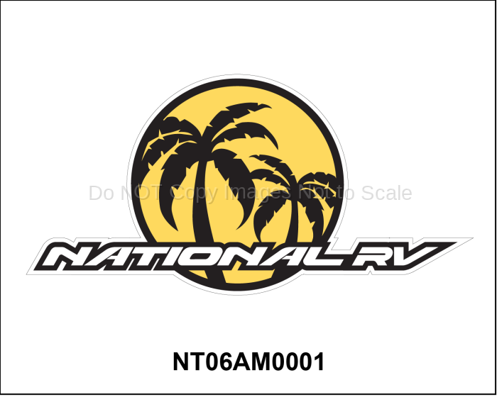 National RV Rear Brand logo; 5.5" x 11.3"