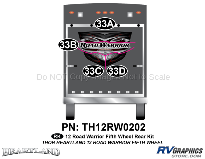 2012 Heartland Road Warrior Rear Graphics Kit