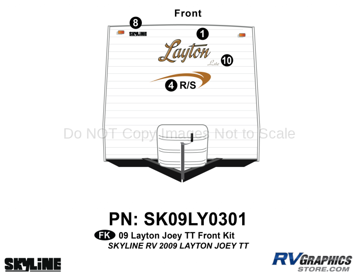 2009 Layton Joey Lite TT Front Graphics Kit
