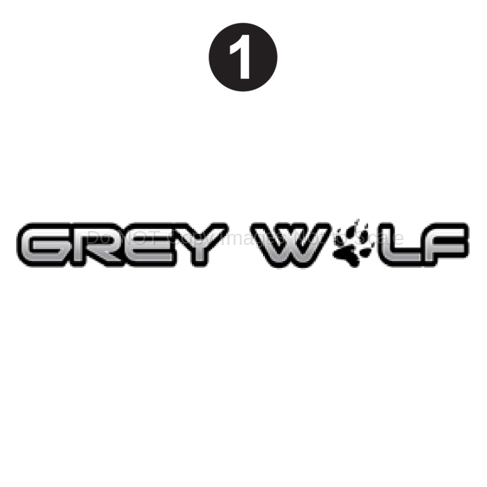 Front Grey Wolf  Logo