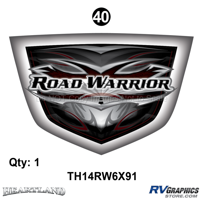 Road Warrior Boo Boo Shield; 6" x 9" 1 ea
