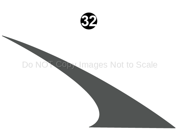 Side Die Cut #32 C/S (Curbside/Right/Passenger Side)