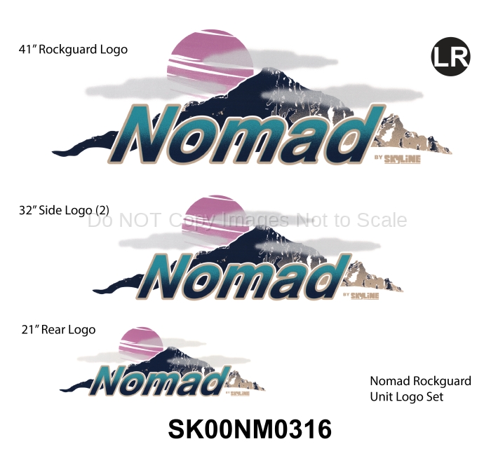 2000-2002 Nomad TT Rockguard Front Logo Graphics Kit