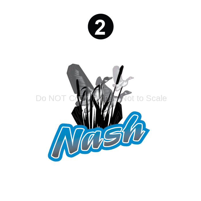 Side / Rear Nash Logo Blue