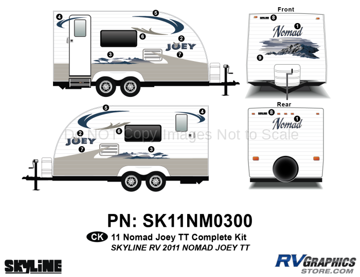 2011 Skyline Nomad Joey TT Complete Graphics Kit