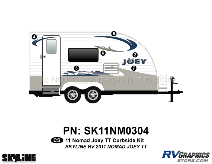 2011 Skyline Nomad Joey TT Curbside Graphics Kit