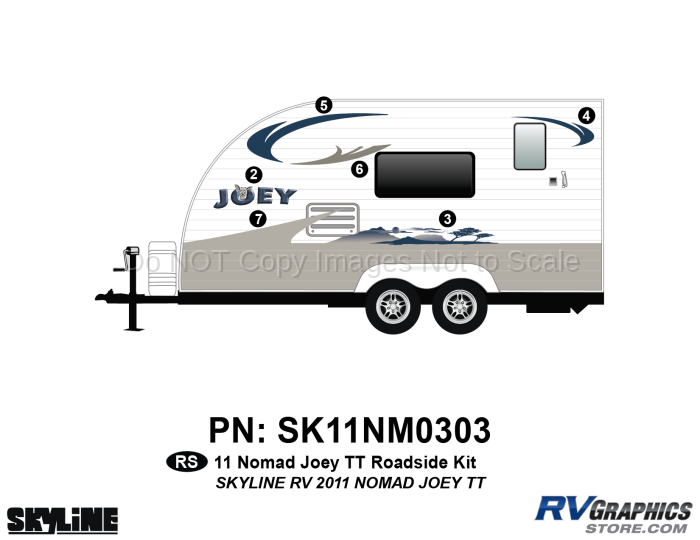 2011 Skyline Nomad Joey TT Roadside Graphics Kit