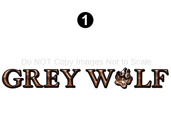 Large Grey Wolf Logo