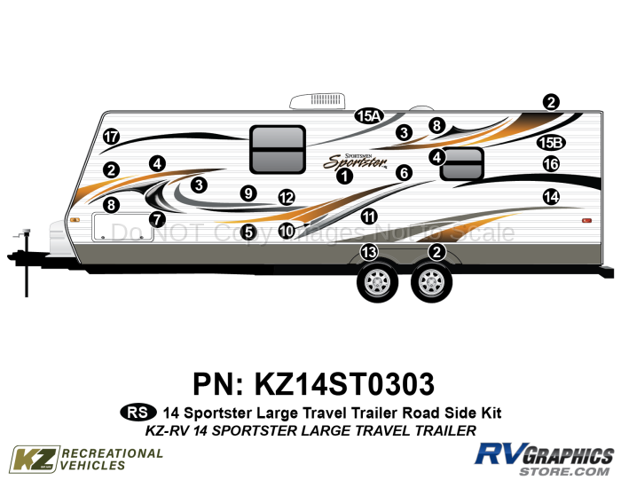 23 Piece 2014 Sportster Lg TT Roadside Graphics Kit