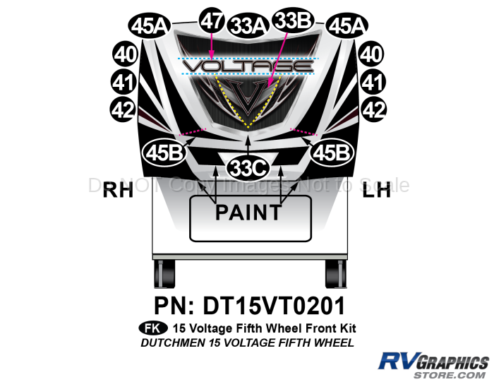 14 Piece 2015 Voltage FW Front Graphics Kit