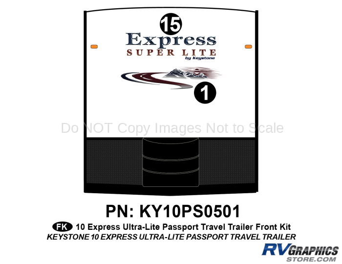 2 Piece 2010 Passport Express TT Front Graphics Kit