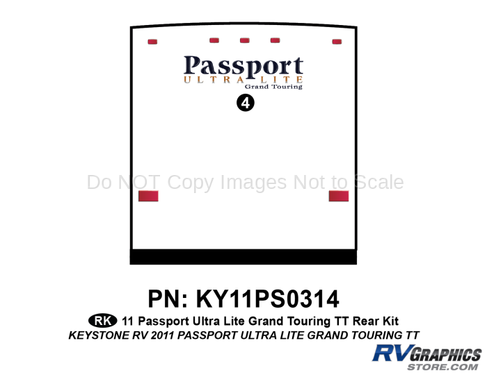 13 Piece 2011 Passport Grand Touring TT Curbside Graphics Kit