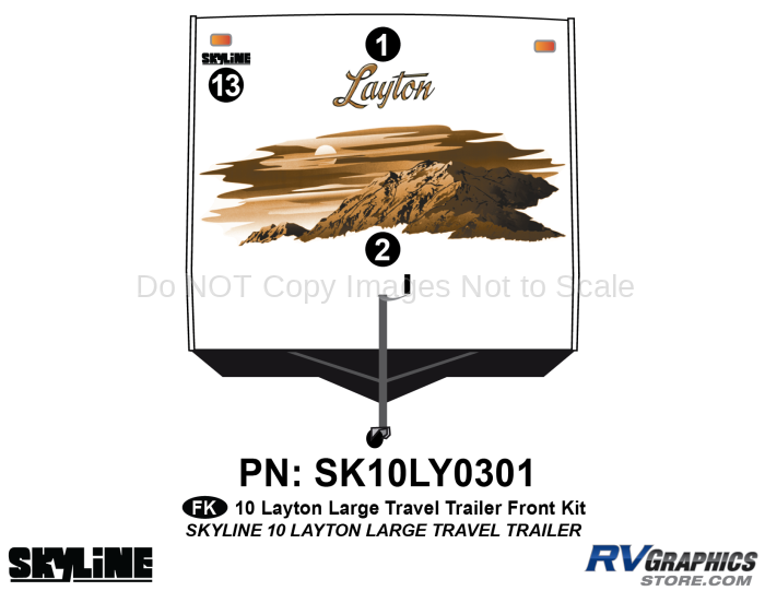 3 Piece 2010 Layton Lg TT Front Graphics Kit