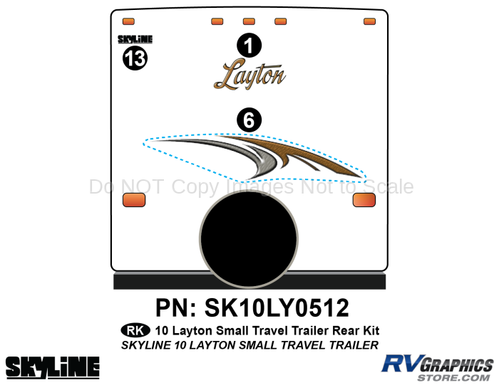 3 Piece 2010 Layton Sm TT Rear Graphics Kit