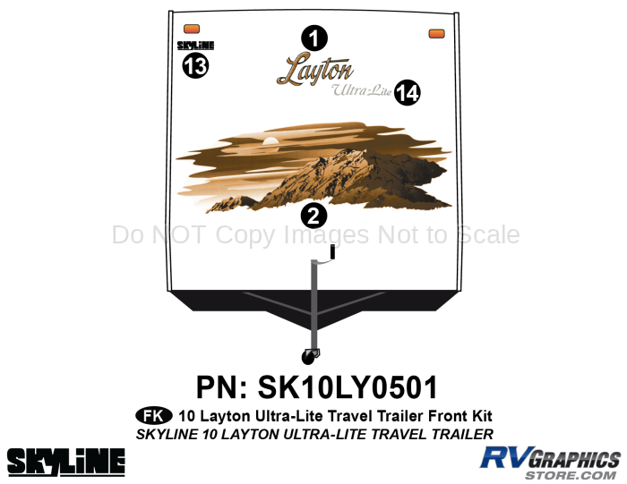 3 Piece 2010 Layton TT UltraLite Front Graphics Kit