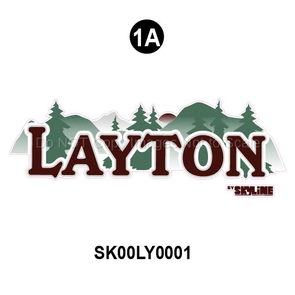 Front Layton Logo; 18.9" x 60.5"