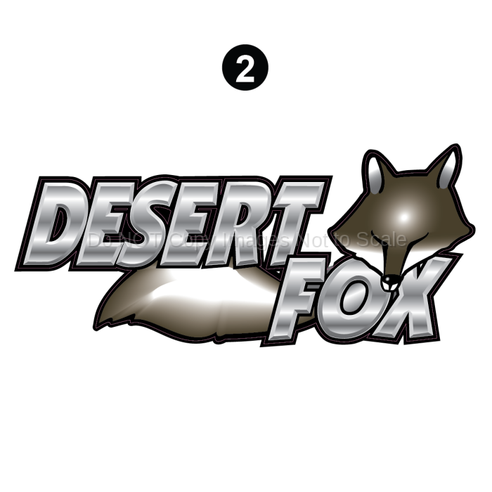 Front/Rear Desert Fox Logo