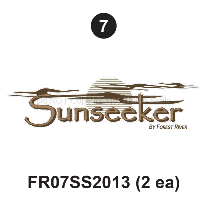 Sunseeker logo 2 Pack (2 each)