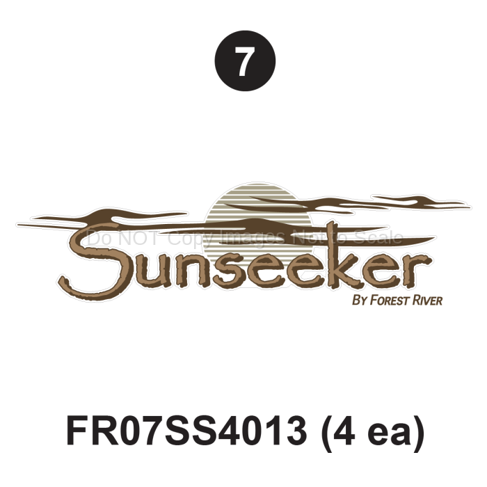 Sunseeker logo 4 Pack (4 each)