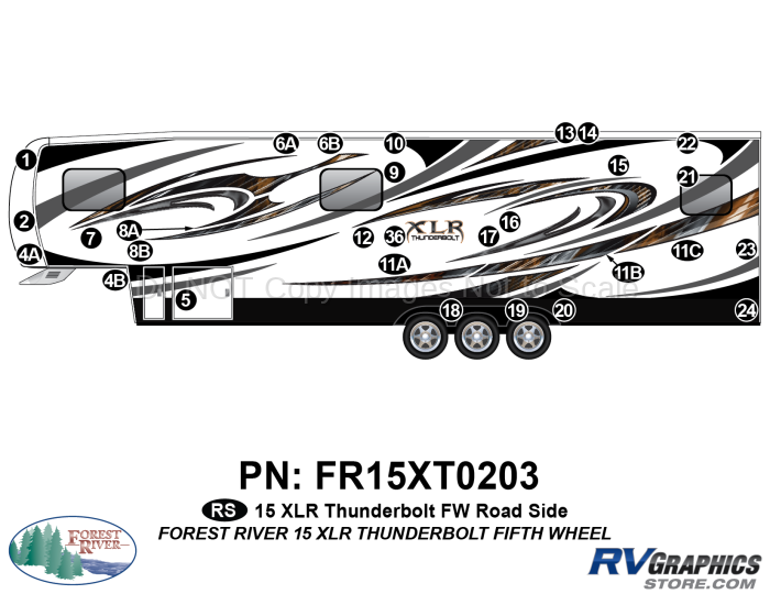29 Piece 2015 XLR Thunderbolt FW Roadside Graphics Kit