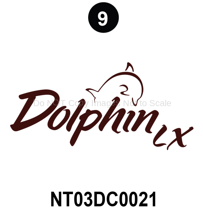 Dolphin LX Logo; Cabernet Premium