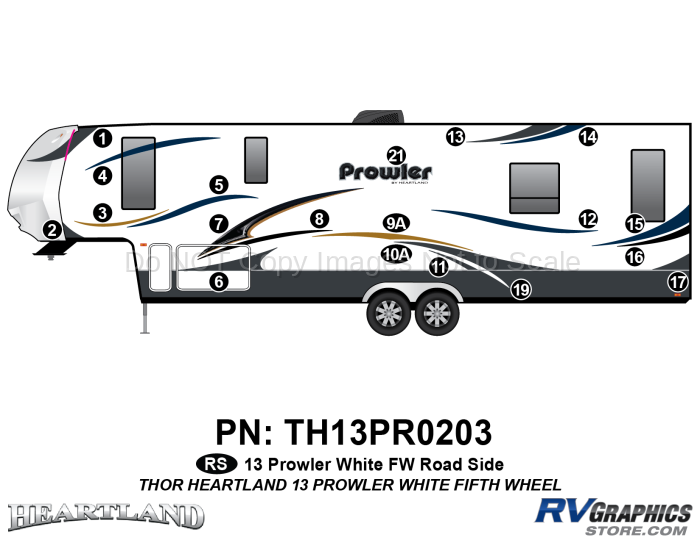 19 Piece 2013 Prowler FW Roadside Graphics Kit