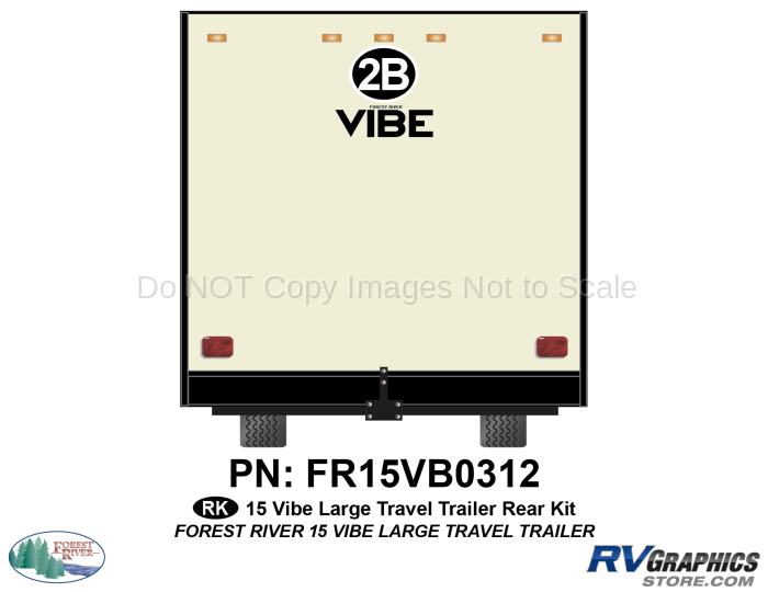 1 Piece 2015 Vibe TT Rear Graphics Kit