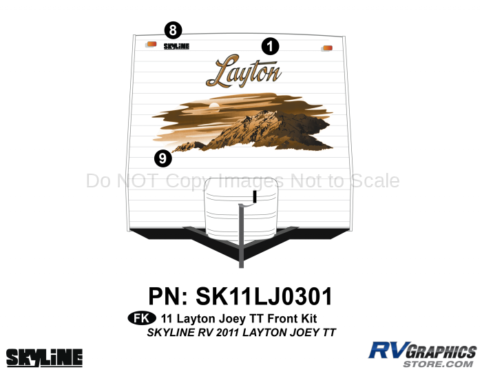 2011 Layton Joey Lite TT Front Graphics Kit