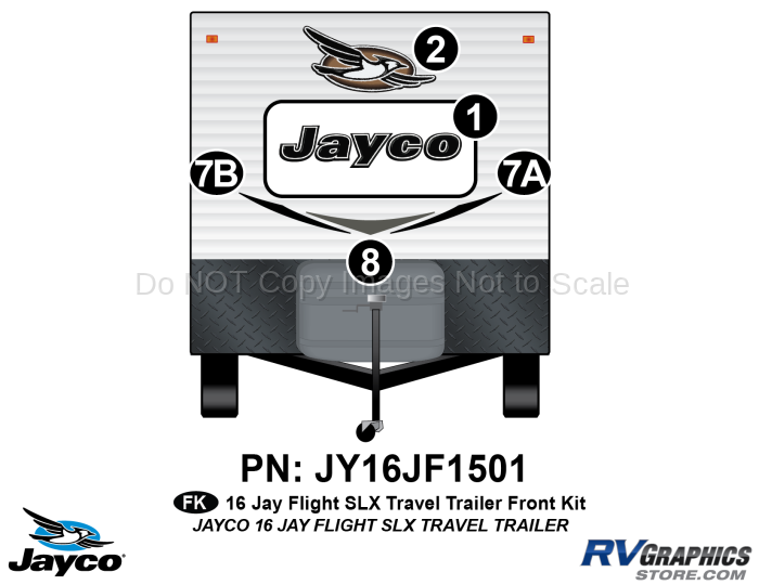 5 Piece 2016 Jayflight SLX Metal TT Front Graphics Kit