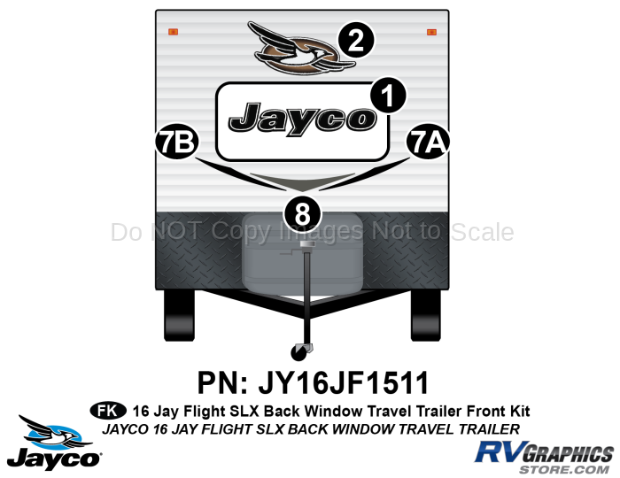 5 Piece 2016 Jayflight SLX Metal Backwindow TT Front Graphics Kit