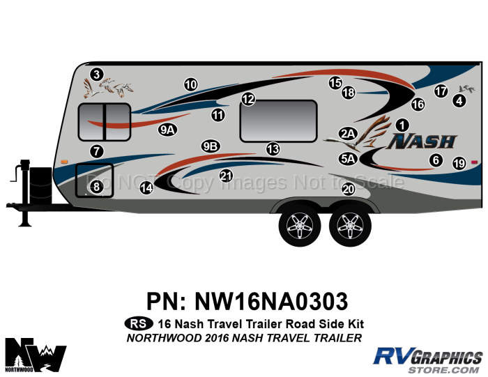 2016 Nash Travel Trailer Roadside Graphics Kit