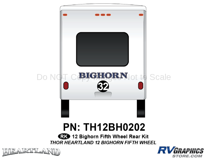 2012 Bighorn Fifth Wheel Rear Graphics Set