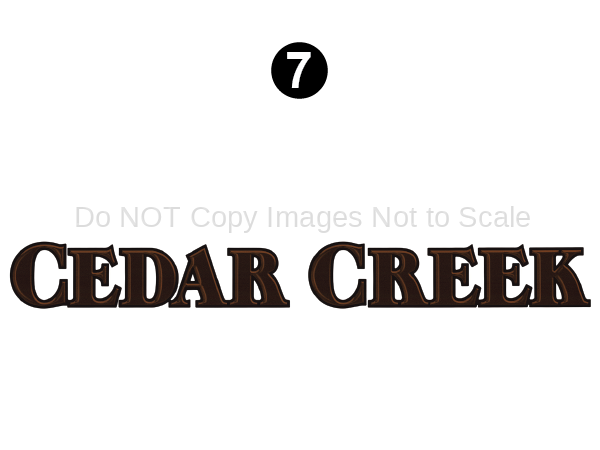 54" Cedar Creek logo