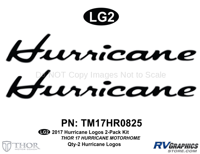 2-Pack Hurricane Logo Kit