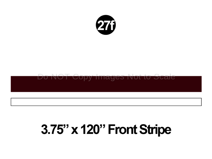 Front 3.75" Stripe x 10'