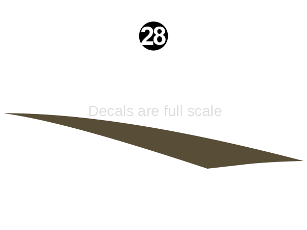 Mid Brown Swoosh Back