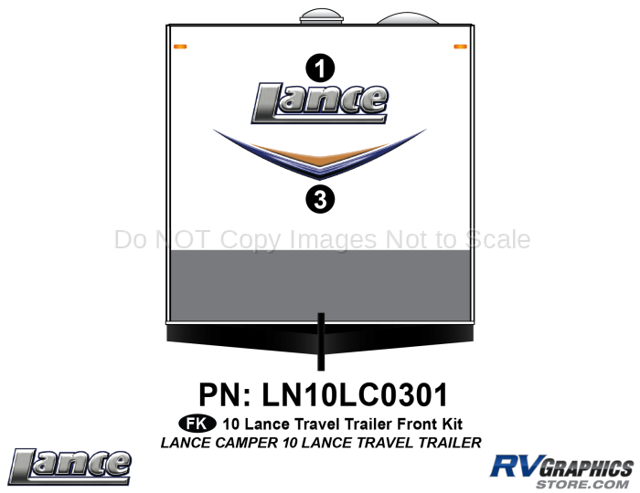 2 Piece 2010 Lance TT Premium Effect Front Graphics Kit