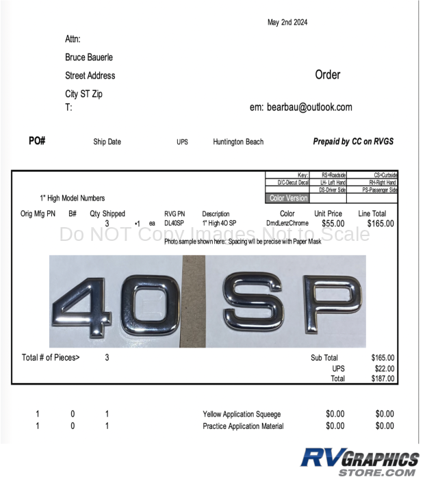 3 Pc Mod Nbr 40SP