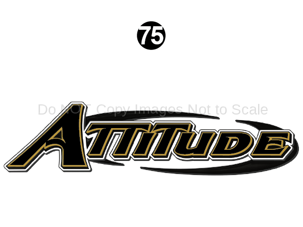Large Attitude Logo Gold