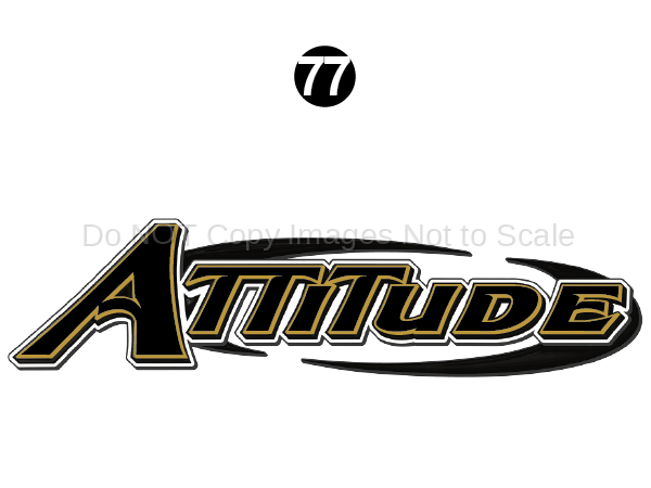 Side Attitude Logo Gold