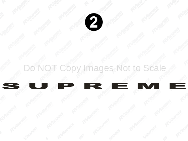 Front / Rear Supreme Logo