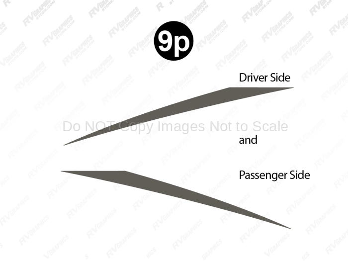 Mid Roofline Nickel Spike Pair (Both sides)