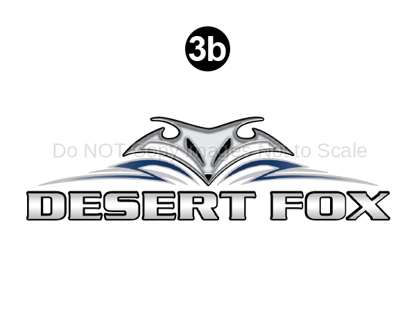 Front Desert Fox logo-Custom Size 45" Wide