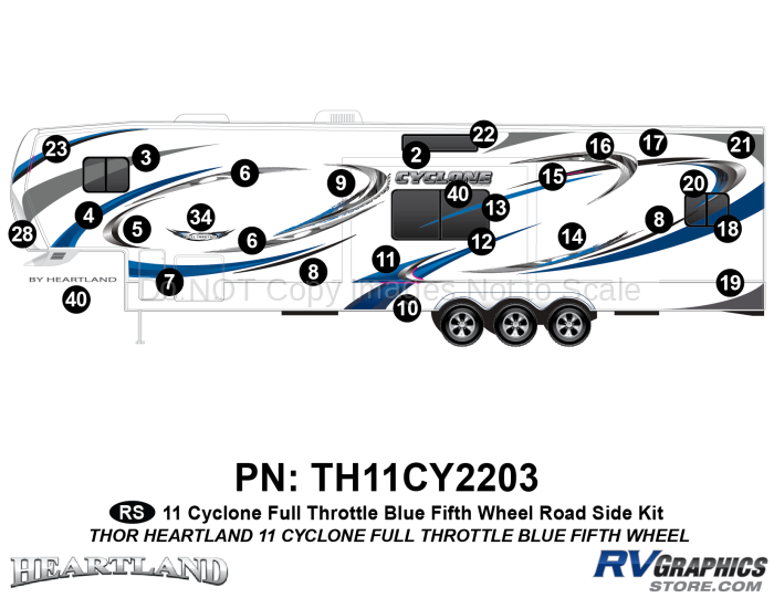 2011 Cyclone FW Blue Roadside Kit