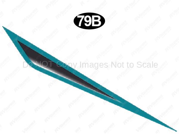 Front / Rear Teal Spike RH