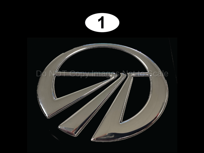 4.5" Wide Monaco Icon Chrome logo