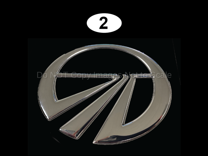 6" Wide Monaco Icon Chrome logo