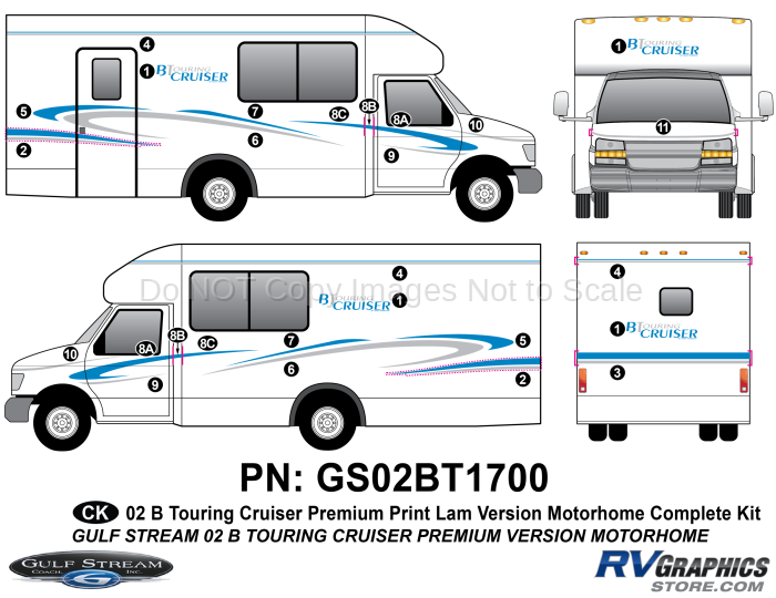 23 Piece 2002 B Touring Cruiser Premium Complete Kit