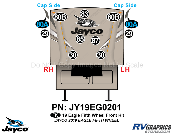 11 Piece 2019 Eagle Fifth Wheel Front Kit